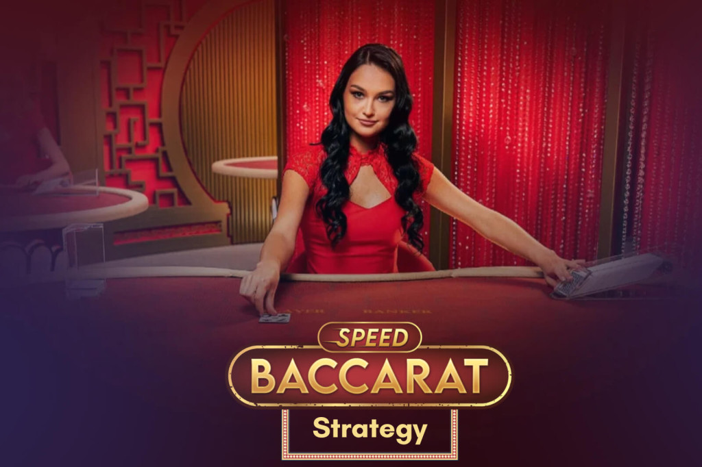 A live dealer playing Speed baccarat