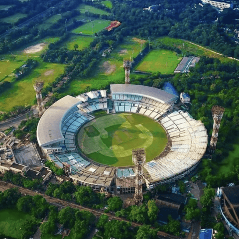 Beautiful Eden Garden Cricket Stadium Kolkata in Evening