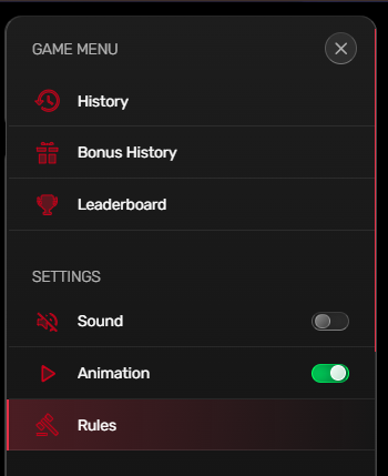 Maestro Game Menu and Settings