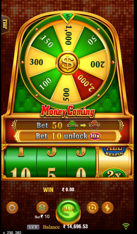 JILI Money Coming tips - Spinning wheel