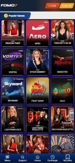 Top Casino Games at FOMO7