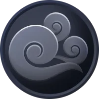 Grey swirl wind icon from the Vortex game representing the ‘Next Time Bet’ feature on Fomo7