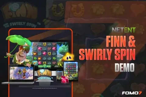 Finn and the Swirly Spin slot demo on FOMO7 India with Irish theme and expanding reels
