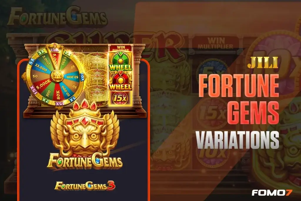 Fortune Gems slot variations on FOMO7 India showcasing gemstone themes and reel styles