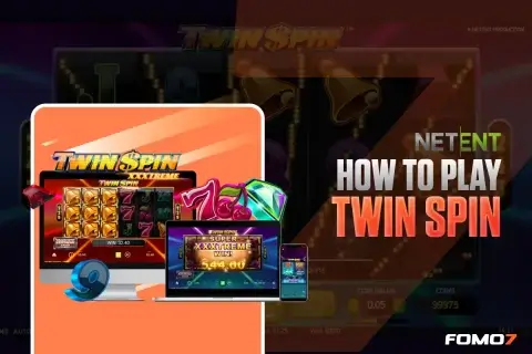 How to play Twin Spin slot on FOMO7 India with reel sync feature and classic symbols