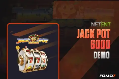 Jackpot 6000 slot demo gameplay preview on FOMO7 India with classic fruit reels and bonus features