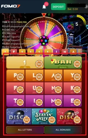Evolution Funky Time game screen showing the first step, where bets are placed on segments like Numbers or Bonus options before the wheel spins.